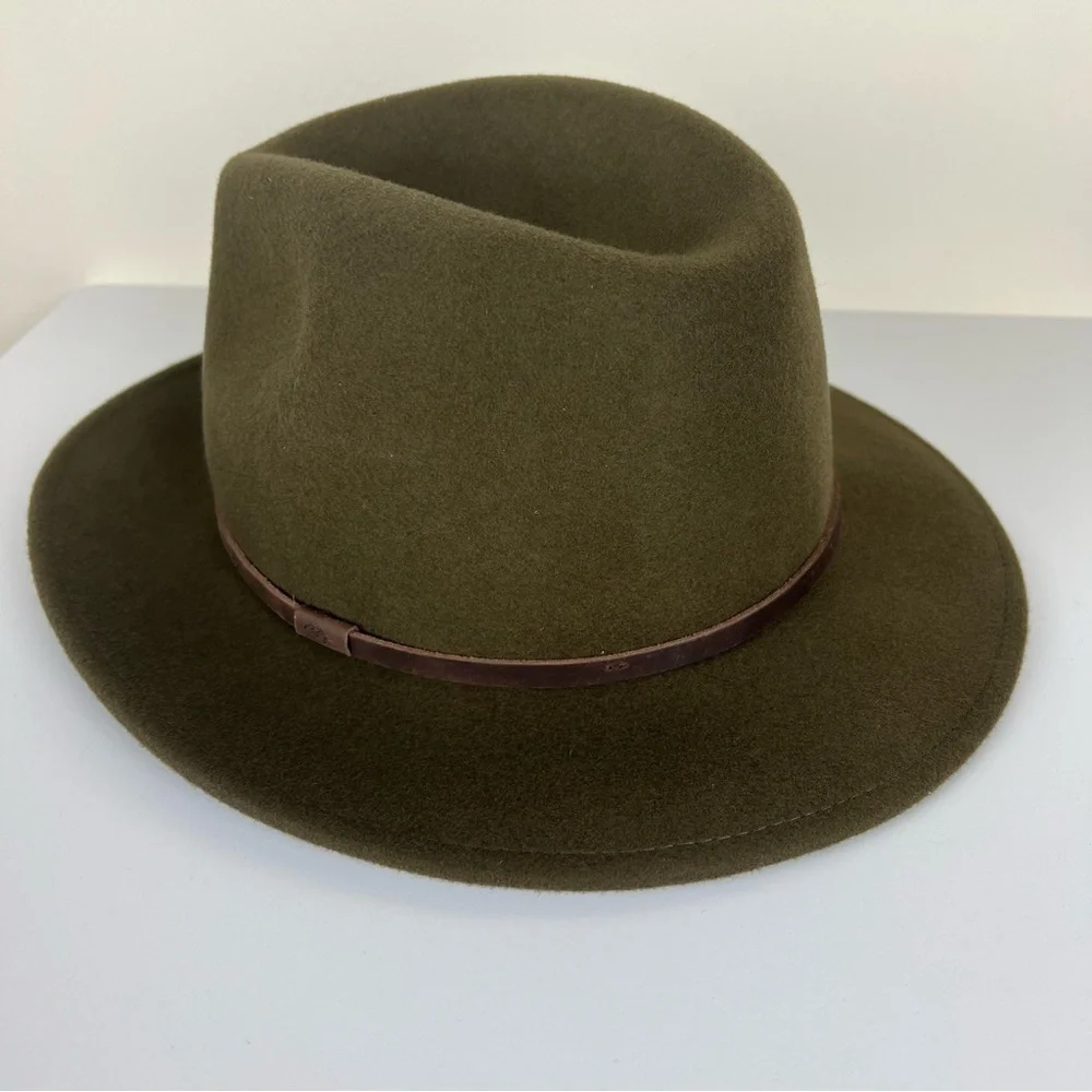 Will + Bear Australian Wool William Brown Wide Brim Crushable Travel Hat Unisex